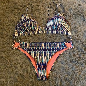 Adore Me Pink and Blue Bikini